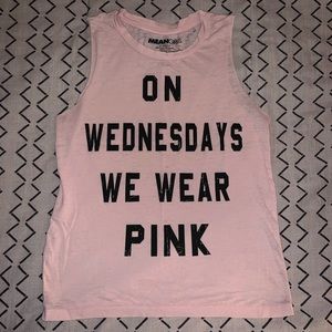 Mean Girls light pink tank